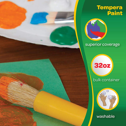 Pintura al temple lavable roja Crayola, 32 onzas