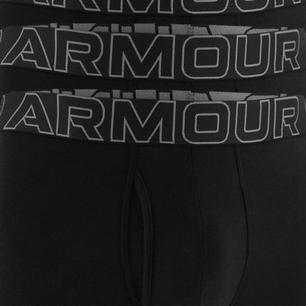 Under Armour Mens Performance Boxers 3 Baby Pack Underwear Black L