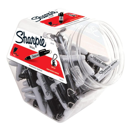 Sharpie Permanent Markers, Fine Point, Black, 72-Pack Canister