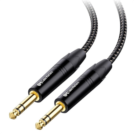 Cable Matters Balanced 1/4 TRS to TRS Patch Cable (1/4 Balanced Cable) - 10 Feet