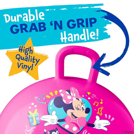 Hedstrom Hopper Ball, Jumping Ball for Kids, Inflates up to 15", Minnie Mouse