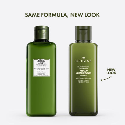Origins Mega-Mushroom Micellar Cleanser | For Sensitive Skin | With Reishi Mushroom, 200 ml