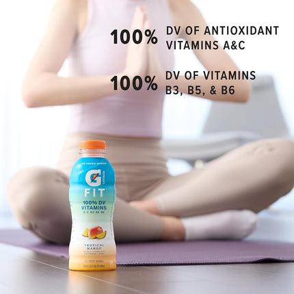 Gatorade G Fit Electrolyte Beverage, Healthy Real Hydration, Watermelon Strawberry, 16. Bottles (12 Pack)