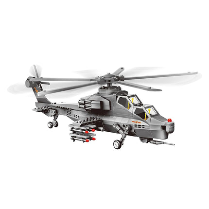 Attack Helicopter Air Force Building Block Set (283 Pieces) Compatible with Leading Brand Building Blocks