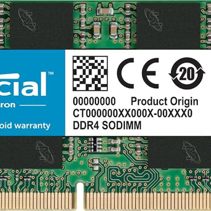 Crucial DDR4 RAM 16GB 3200MHz SODIMM CL22, Laptop Computer Memory, Mini PC (or 2933MHz, 2666MHz) - CT16G4SFRA32A