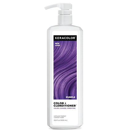 Keracolor Color Plus Clenditioner, Purple, 1 L