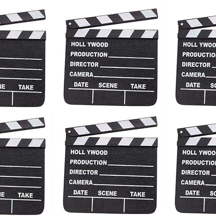 Rhode Island Novelty 7 Inch x 8 Inch Hollywood Movie Clapboard, Six Per Order