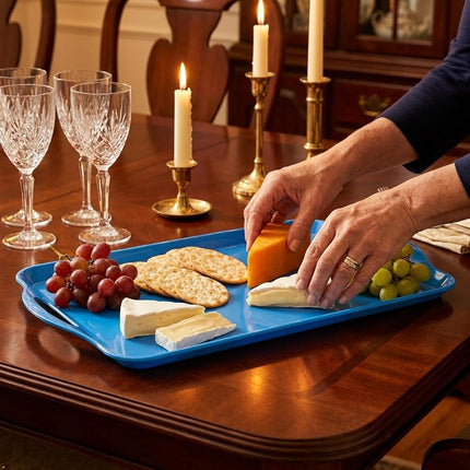 Calypso Basics by Reston Lloyd Melamine Rectangular Tray, Azure