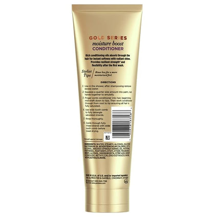 Pantene Gold Series Condition Moisture Boost 8.4 Ounce Tube (250ml) (3 Pack)