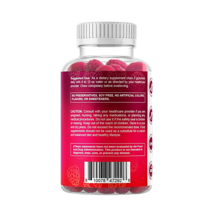 Vitamatic Extra Strength Magnesium Gummies 255 mg (Elemental Mg) per Serving - 60 Vegan Gummies - Promotes Healthy Relaxation, Muscle, Bone, & Energy Support