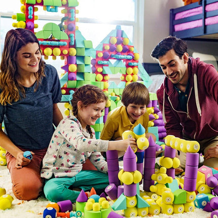 Blockaroo Magnetic Foam Building Blocks - STEM Construction Toys for Boys and Girls, Soft Foam Blocks Develop Early Learning Skills, The Ultimate Bath Toys for Toddlers & Kids - 50 Piece Set