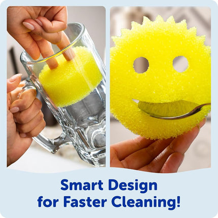 Scrub Daddy - Scratch Free Color Sponge with Flex Texture (3 Pack)