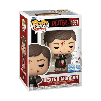 Funko POP Dexter Morgan Bloody Exclusive 1697 Bundled with Compatible Box Protector Case
