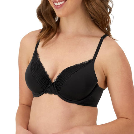 Maidenform Women's Comfortable, Soft Underwired Bra with Full Coverage 09404 T-Shirt, Black, 40C