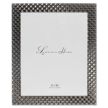 Lawrence Frames Diamond Pattern Polished Metal Pic