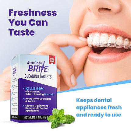 Retainer Brite Cleaning Tablets - 96 Tablets (New formulation)