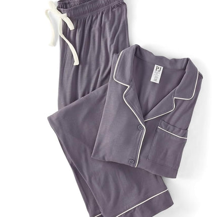 The Children's Place Women's Soft Modal Jersey Pajama Sets, Purple Grey, 3XL