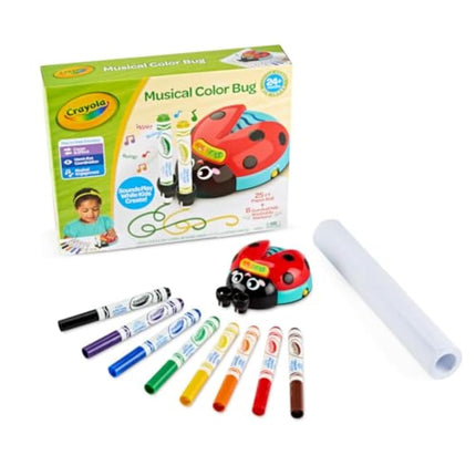 Crayola Musical Color Bug, Toddler Sensory Toy, Ladybug Toy for Kids, Arts & Crafts, Gifts for Toddlers, Ages 2, 3, 4