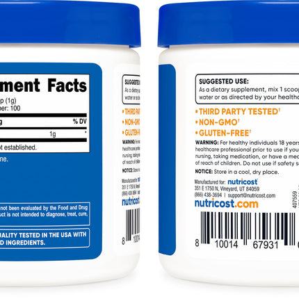 Cellusyn L-Carnitine Powder - 100 Grammes - 1 Gramme per Serving; 100 Servings - L-Carnitine Tartrate