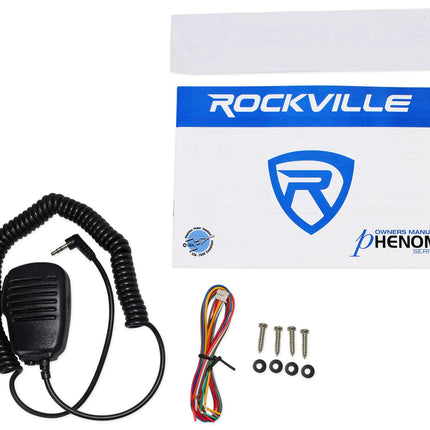 Rockville Rxm-f3 1600 vatios pico/800 W RMS amplificador marino/para barco de 4 canales nuevo