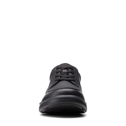 Clarks Mens Bradley Vibe, Black Tumbled, 14 Wide