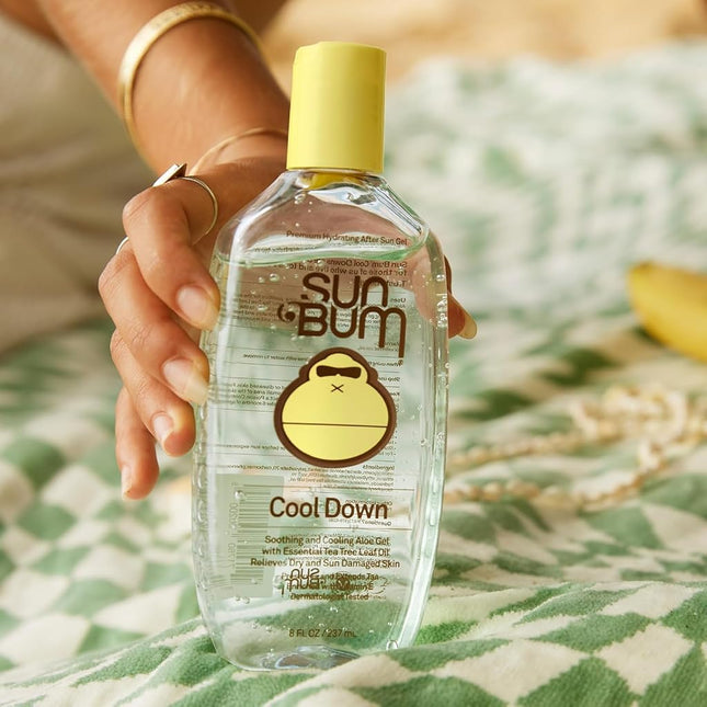 Sun Bum Cool Down Aloe Vera Gel - Vegan After Sun Care with Cocoa Butter - Soothes & Hydrates Sunburn - 237ml