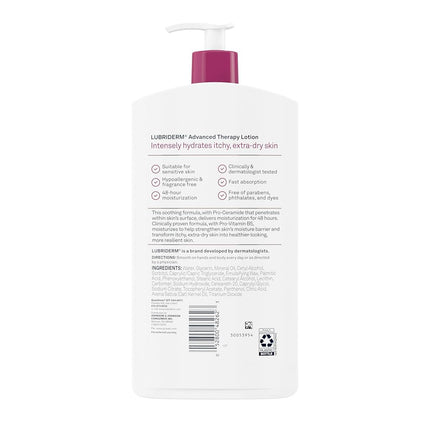 Lotions Lubriderm Advanced Therapy, 709 ml (lot de 3)