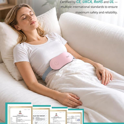 Slimpal Menstrual Heating Pad for Period Cramps, Portable Cordless Heat Pad