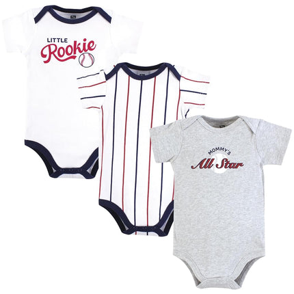 Hudson Baby Unisex Baby Cotton Bodysuits, Mommys All Star, 18-24 Months