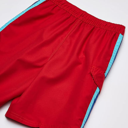 Kanu Surf Short de bain de plage Réflexion à séchage rapide UPF 50+ pour garçon, Tivoli Rouge, Large (7)