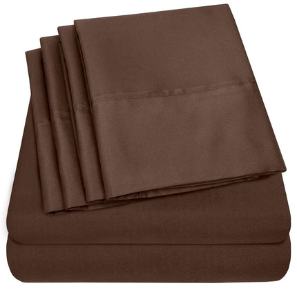 Sweet Home Collection Full Size Bed Sheets - 6 Pie