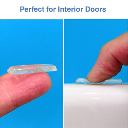 HushBumps Ultra-Quiet Bumpers for Interior Doors 3-Pack. Polymer Gel Provides Superior Noise Reduction. Just Peel & Stick. No Tools Required. Provides Soft and Quiet Close. 30 pcs.