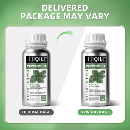 HIQILI Peppermint Essential Oil for Air Freshening, Hair Care & DIY