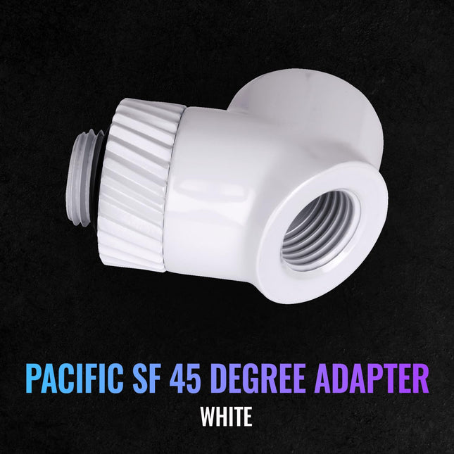 Thermaltake Pacific SF 45 Degree Adapter White/DIY LCS/Fittings CL-W397-CU00WT-A