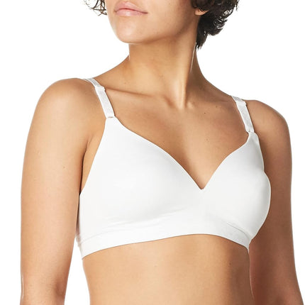 Warner's Women's Blissful Benefits Super Soft Wireless Lightly Lined Comfort Bra Rm1691w, White, 40D