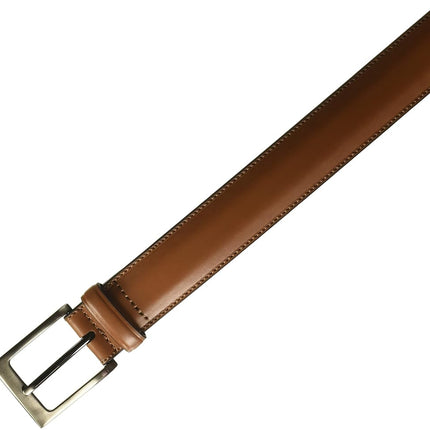 Perry Ellis Men's Leather Belt (Sizes 30-54 Inches Big & Tall), Timothy Cognac, 42
