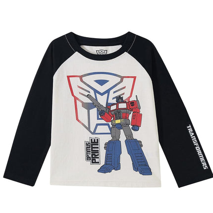 Transformers Hasbro 3 Pack Toddler and Big Boys Long Sleeve Shirts, Red/Black/Grey, 4T