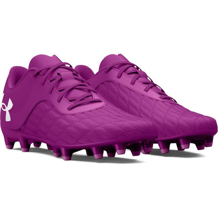 Under Armour Magnetico Select 3.0 Jr Unisex Soccer Shoe, (500) Mystic Magenta/Mystic Magenta/White, 24.5 cm