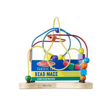 Melissa & Doug Classic Bead Maze - Wooden Educational Toy (Frustration-Free Packaging)