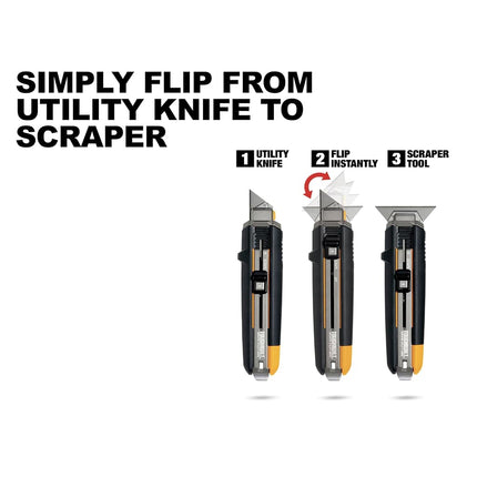 ToughBuilt - Scraper Utility Knife + 5 Blades - (TB-H4S5-01)