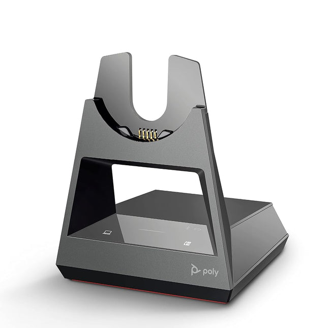 Plantronics Poly - Voyager Office Base () - Compatible with Voyager Focus 2 and Voyager 4300 UC Series Headsets (Sold Separately) - Connect to PC/Mac, Deskphone, & Cell Phone
