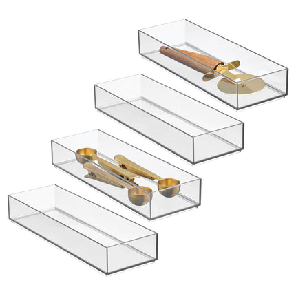 iDesign Clear Drawers Kitchen Bathroom Organizatio