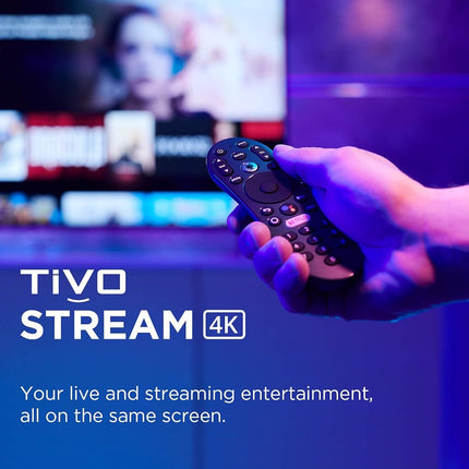 TiVo Stream 4K – Every Streaming App and Live TV on One Screen – 4K UHD, Dolby Vision HDR and Dolby Atmos Sound – Powered by Android TV – Plug-In Smart TV