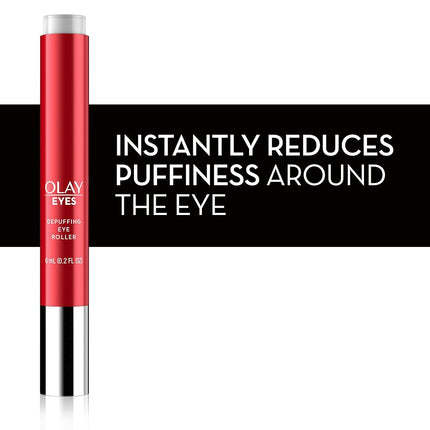 Olay Eyes Depuffing Eye Roller massages to Help Reduce Puffiness and Instantly Awaken Tired-Looking Eyes, 0.2 Fl Oz
