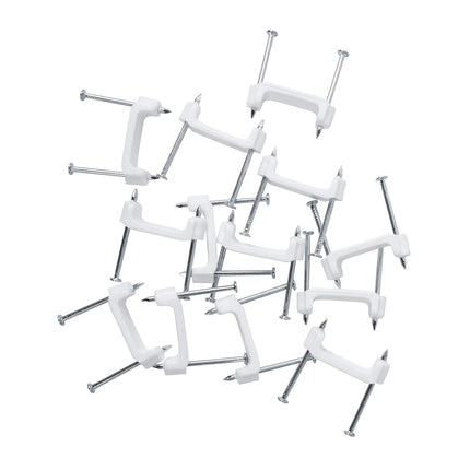 Gardner Bender PS-350C Plastic Staple, ½", Secures: Romex, UF and NM Electrical Cable, White