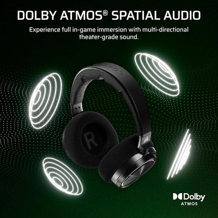 Corsair VIRTUOSO MAX WIRELESS Officially Licensed Xbox Series XS Gaming Headset – Dolby Atmos, Active Noise Cancelling, 2.4GHz Wireless & Bluetooth, Game/Chat Audio Controls, PC – Carbon