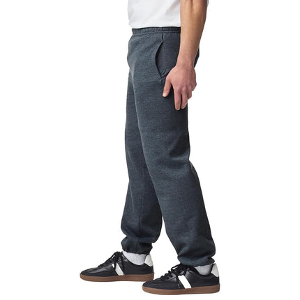 Gildan Adult Fleece Elastic Bottom Sweatpants with Pockets, Style G18100, Dark Heather, XXL