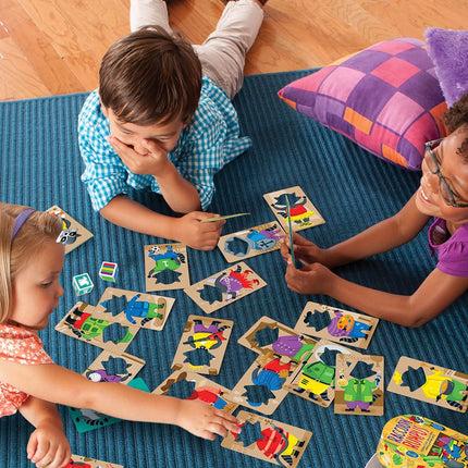 Educational Insights Raccoon Rumpus Game, Dice Rolling Color Matching Preschool Game, Ages 3+