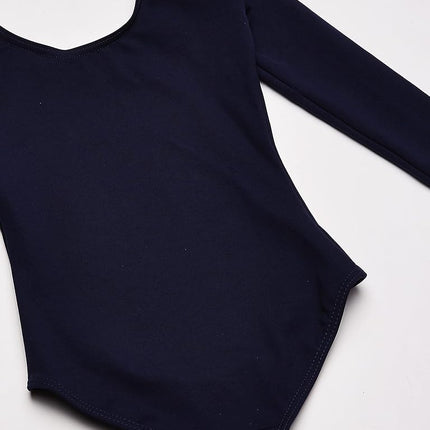 Capezio Long Sleeve Leotard - Girls, Navy, Medium