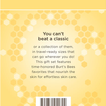 Burt's Bees Timeless Minis Kit with Coconut Foot Cream, Milk & Honey Body Lotion, Soap Bark & Chamomile Deep Cleansing Cream, Res-q Ointment, Hand Ointment and Beeswax Lip Balm